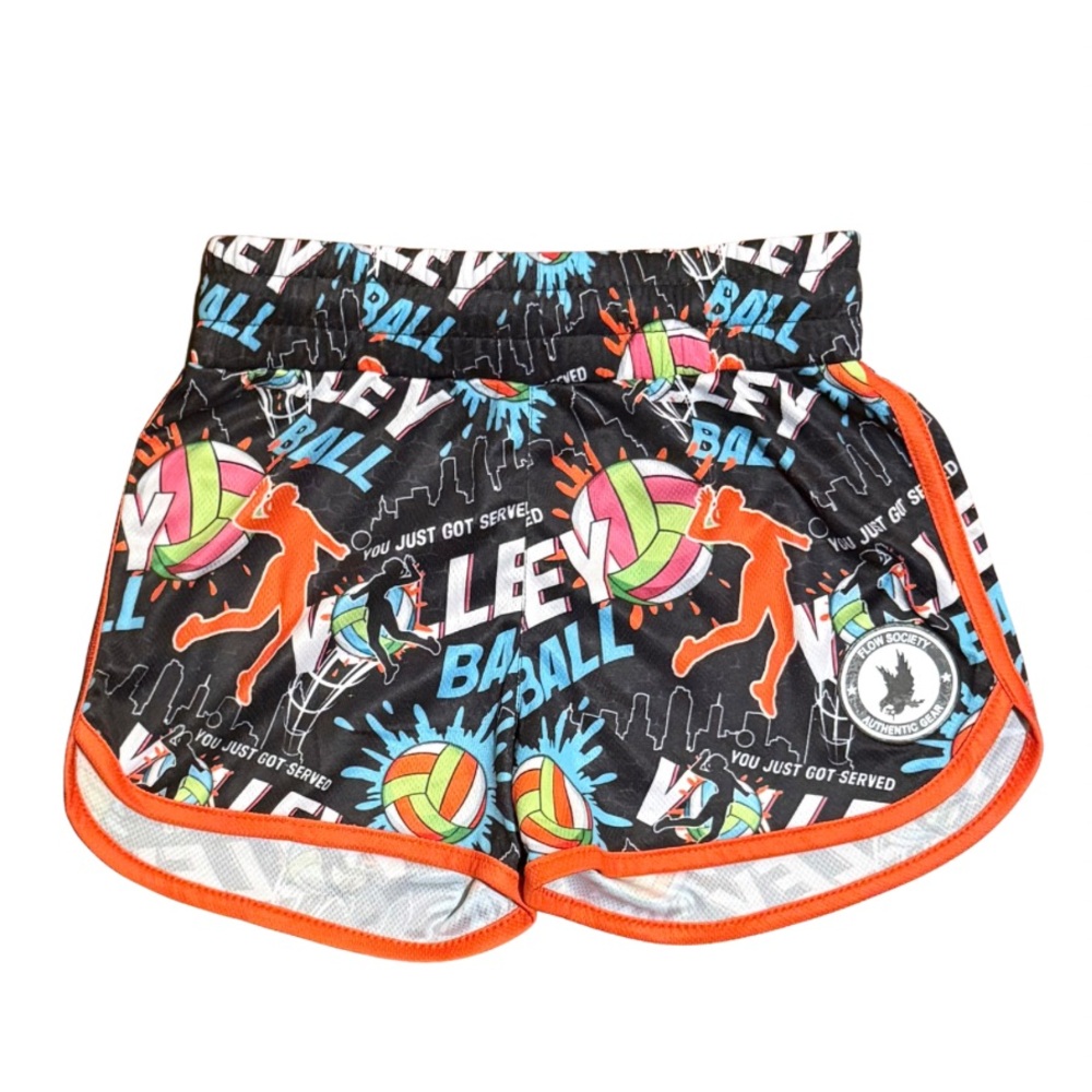 Flow Society Served Volleyball Shorts Girls size Small NWT